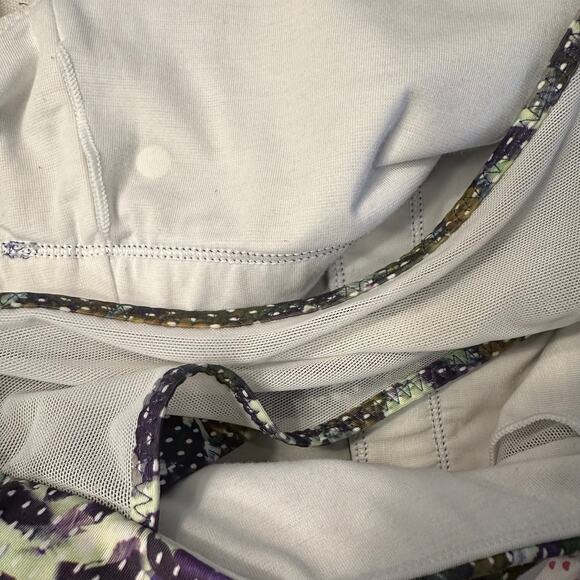 Lululemon Running In The City Tank Top Purple Green Mesh Luxtreme 6 - Picture 5 of 7